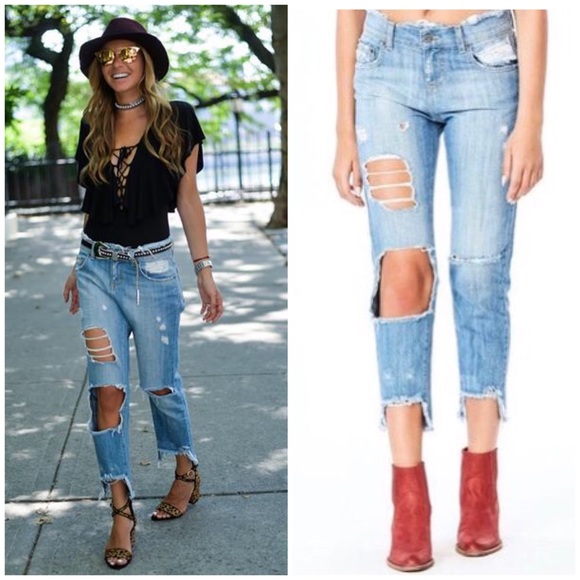 Carmar Denim - Carmar Desmond Distressed Boyfriend Jeans 28